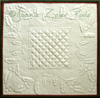 Holly Square Wholecloth Quilt